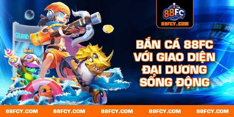 Bắn cá 88FC với giao diện đại dương sống động